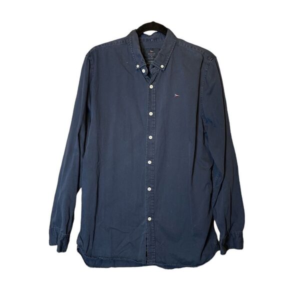 5 for $25🔥Bronx Y.C. by Cotton On Blue Long Sleeve Button Down Shirt Large - Picture 1 of 4